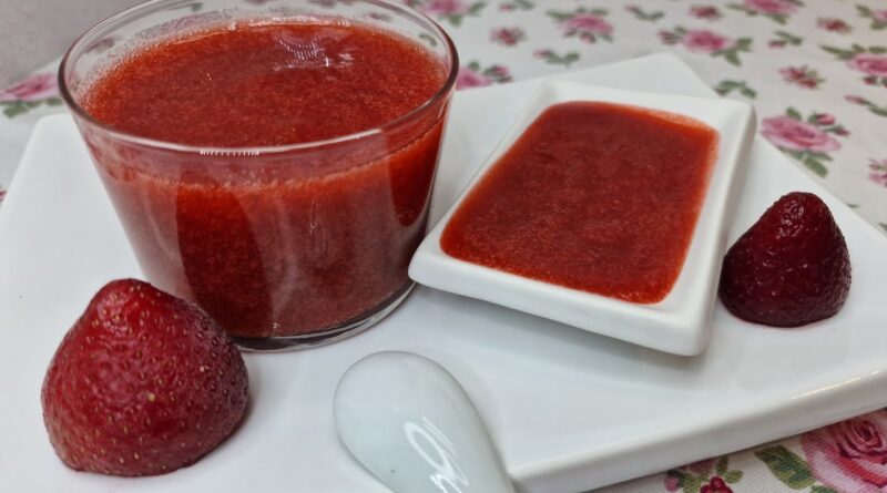 receta de sirope de fresa
