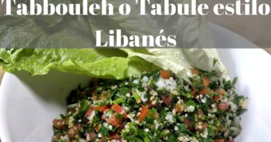 receta de tabule libanes