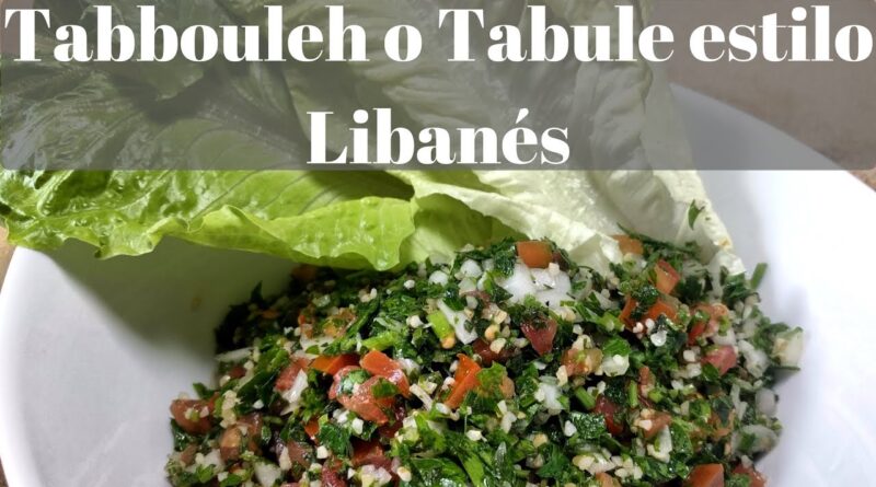 receta de tabule libanes
