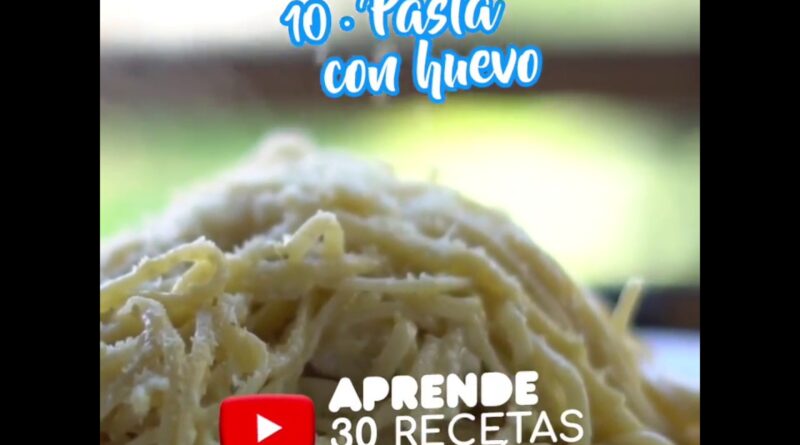 receta de tallarines con huevo