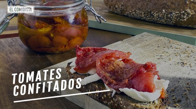 receta de tomates confitados
