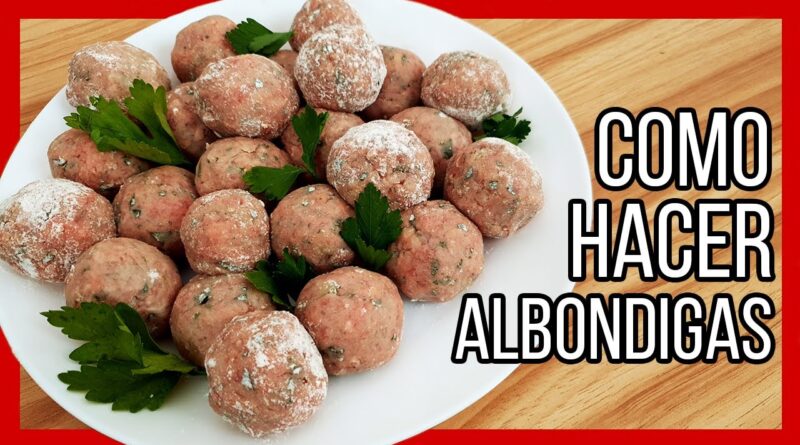 receta de albondigas fritas