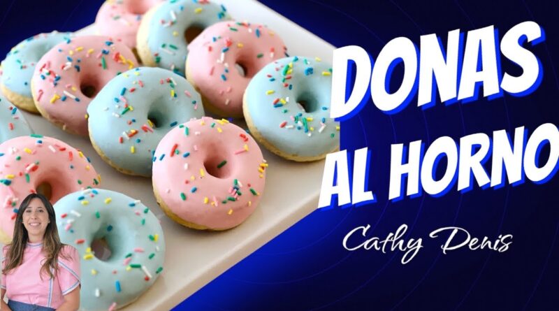 receta de donas al horno