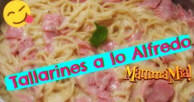 receta de fideos al alfredo