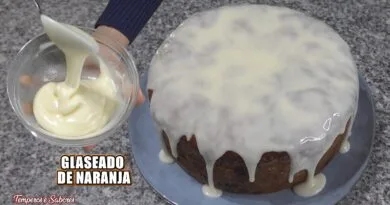 receta de glasé de naranja