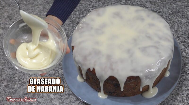 receta de glasé de naranja