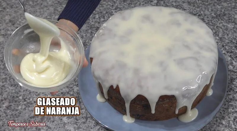 receta de glasé de naranja