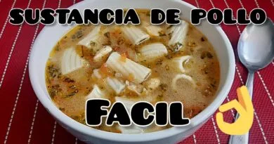 receta de sustancia de pollo