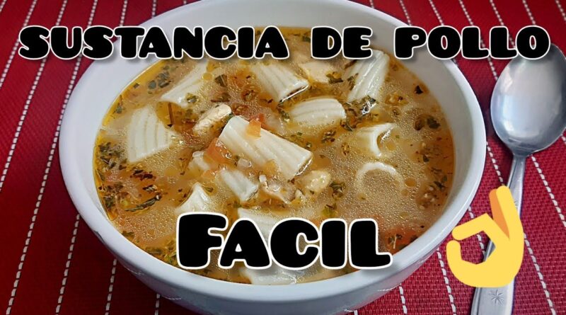 receta de sustancia de pollo