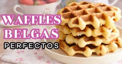 receta de waffles belgas