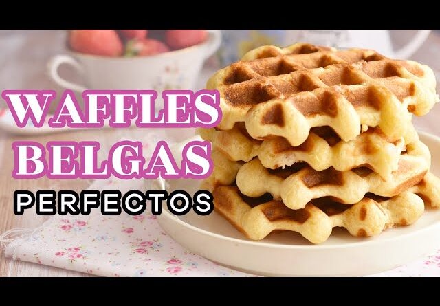 receta de waffles belgas